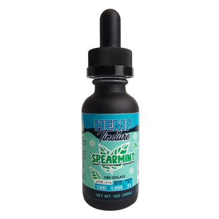 1000 mg Spearmint CBD Isolate Focus Tincture