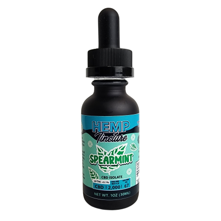 2000 mg Spearmint CBD Isolate Focus Tincture